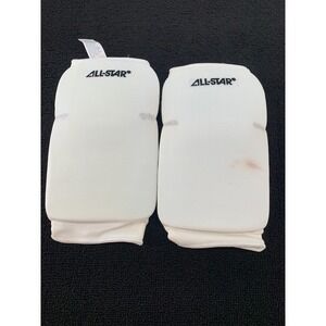 All Star Sports Knee Pads Extra Long White Size Large Wrestling Soccer Football
